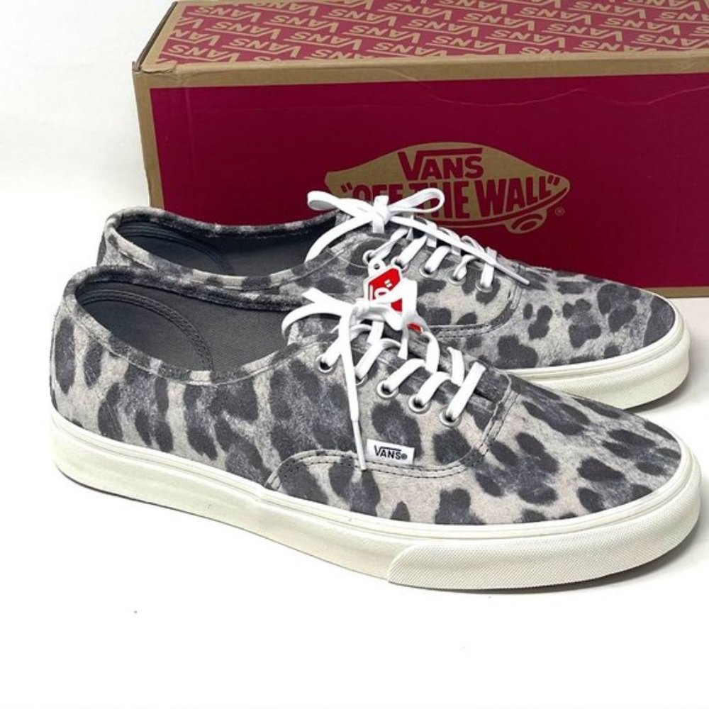 Vans Authentic Leopard Casual Low Top Shoes Women's Size Suede VN0A5HZS9FS Desc - Picture 9 of 11
